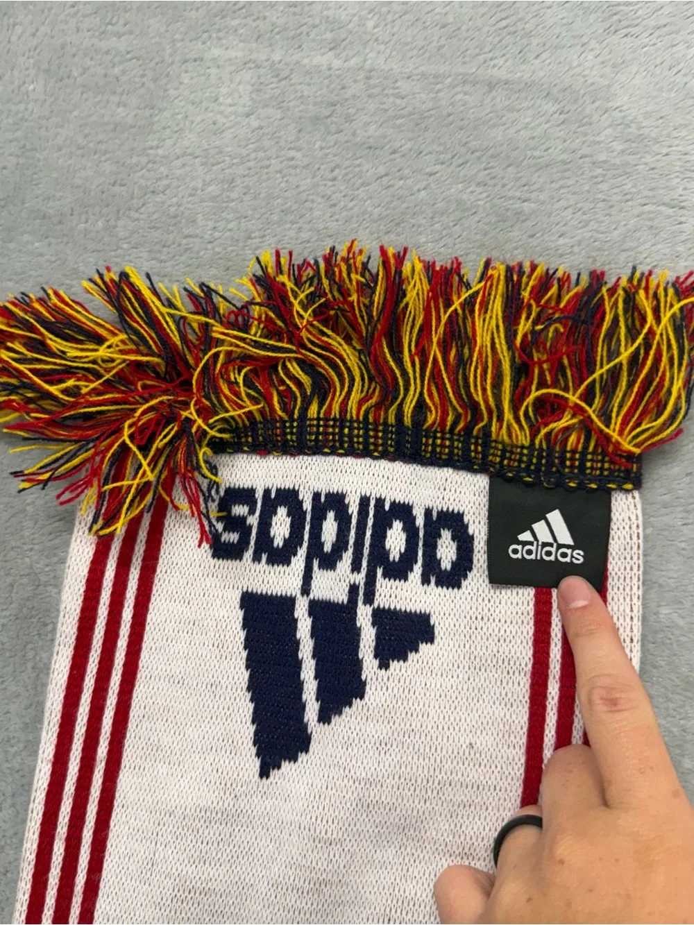 2 Pack Real Salt Lake MLS Adidas Unisex Scarf Soccer Football Futbol Utah Fringe